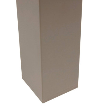 Table extérieure extensible 8 places Piazza verre imprimé truffe café Hespéride - Le Dépôt Bailleul