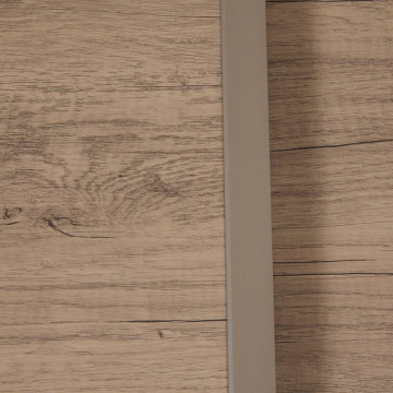 Table extérieure extensible 8 places Piazza verre imprimé truffe café Hespéride - Le Dépôt Bailleul