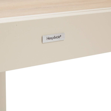 Table extérieure extensible 8 places Piazza verre imprimé épeautre argile Hespéride - Le Dépôt Bailleul