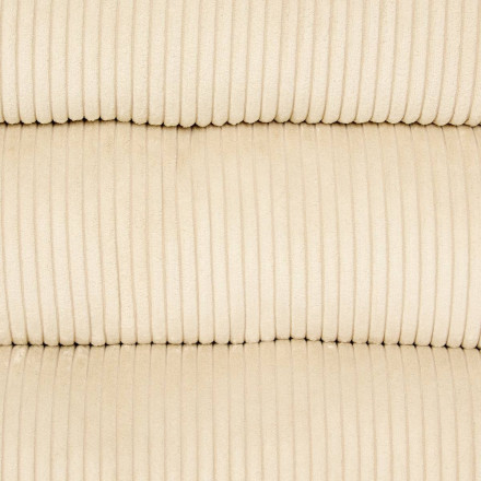 Fauteuil bas pivotant Harper côtelé beige Atmosphera  - Le Dépôt Bailleul