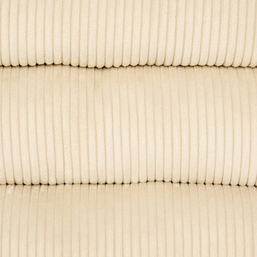 Fauteuil bas pivotant Harper côtelé beige Atmosphera  - Le Dépôt Bailleul