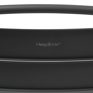 Chaise haute de bar Alegoria acier graphite Hespéride  - Le Dépôt Bailleul