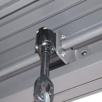 Pergola bioclimatique Evonis 4 x 3 m aluminium et acier graphite Hespéride - Le Dépôt Bailleul