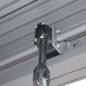 Pergola bioclimatique Evonis 6 x 3 m aluminium et acier graphite Hespéride- Le Dépôt Bailleul