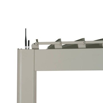 Pergola bioclimatique Evora électrique 6 x 3 m aluminium argile Hespéride - Le Dépôt Bailleul