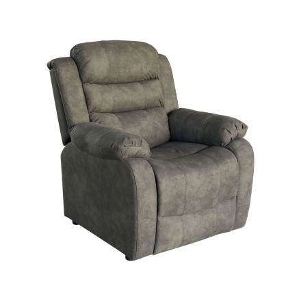 Fauteuil 1 place Jules simili gris Takasit - Le Dépôt Bailleul