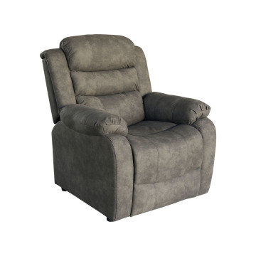 Fauteuil 1 place Jules simili gris Takasit - Le Dépôt Bailleul
