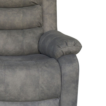 Fauteuil 1 place Jules simili gris Takasit - Le Dépôt Bailleul