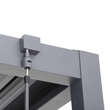 Cuisine d'extérieur avec pergola et bar Oxyana graphite Hespéride - Le Dépôt Bailleul