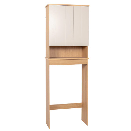 Meuble de dessus WC 2 portes 1 étagère Rivoli - Le Dépôt Bailleul