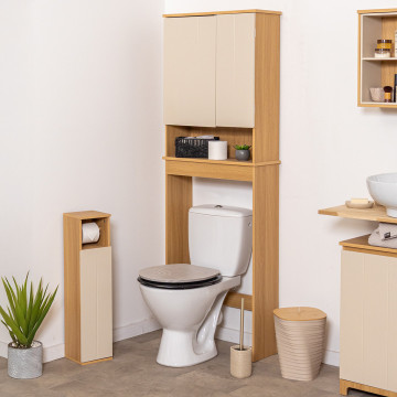 Meuble de dessus WC 2 portes 1 étagère Rivoli - Le Dépôt Bailleul