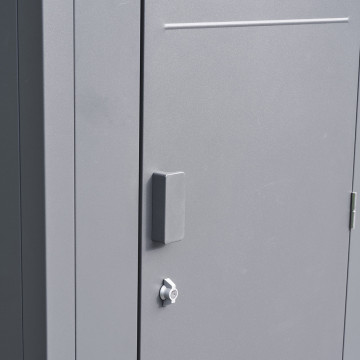 Abri de jardin 1,2m² Forgia acier graphite Hespéride - Le Dépôt Bailleul