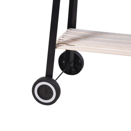 Barbecue à charbon rectangulaire avec tablette et broche BBQ  - Le Dépôt Bailleul