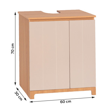Meuble sous lavabo 2 portes Rivoli - Le Dépôt Bailleul