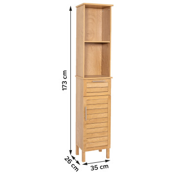 Colonne de salle de bain 1 porte 1 tiroir Colonial - Le Dépôt Bailleul