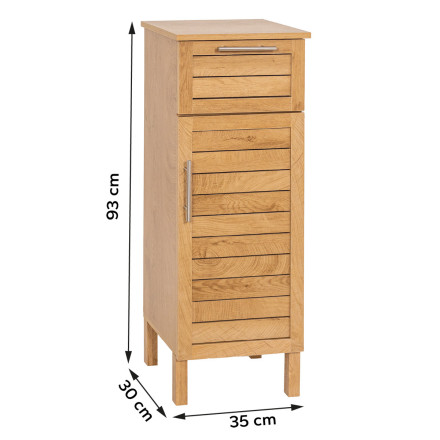 Meuble bas 1 porte 1 tiroir Colonial - Le Dépôt Bailleul