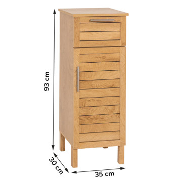 Meuble bas 1 porte 1 tiroir Colonial - Le Dépôt Bailleul