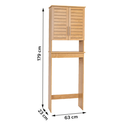Meuble haut dessus WC 2 portes Colonial - Le Dépôt Bailleul
