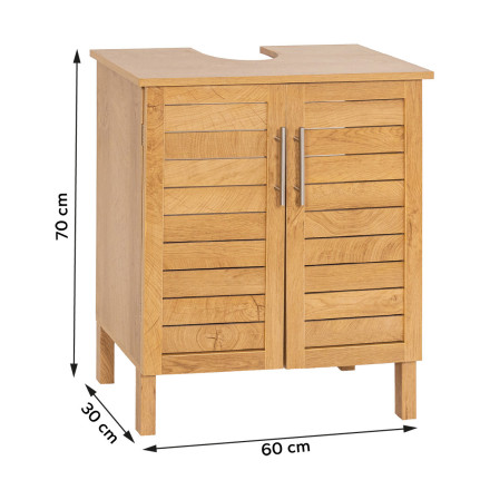 Meuble sous lavabo 2 portes Colonial - Le Dépôt Bailleul