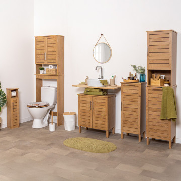 Meuble sous lavabo 2 portes Colonial - Le Dépôt Bailleul