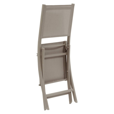 Chaise pliante extérieur Essentia  noisette/café Hespéride - Le Dépôt Bailleul