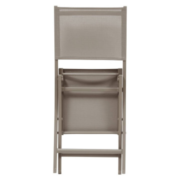Chaise pliante extérieur Essentia  noisette/café Hespéride - Le Dépôt Bailleul