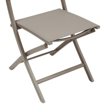 Chaise pliante extérieur Essentia  noisette/café Hespéride - Le Dépôt Bailleul