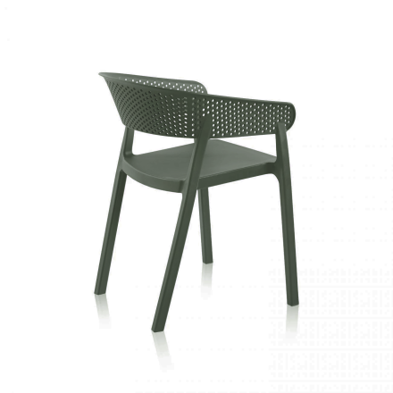 Chaise de jardin empilable PP vert Ambiance - Le Dépôt Bailleul