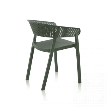 Chaise de jardin empilable PP vert Ambiance - Le Dépôt Bailleul