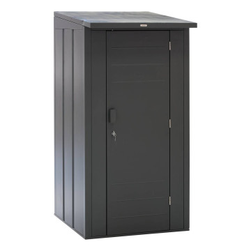 Abri de jardin 1,2m² Forgia acier graphite Hespéride - Le Dépôt Bailleul