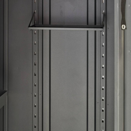 Abri de jardin 1,2m² Forgia acier graphite Hespéride - Le Dépôt Bailleul