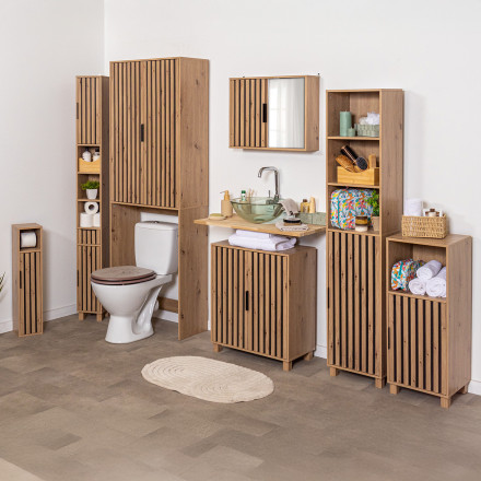 Meuble bas 1 porte 1 niche Karma - Le Dépôt Bailleul