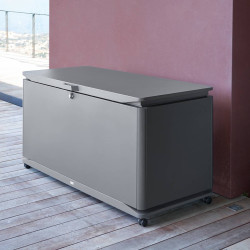 Coffre de rangement extérieur Alumia 920l graphite Hespéride - Le Dépôt Bailleul