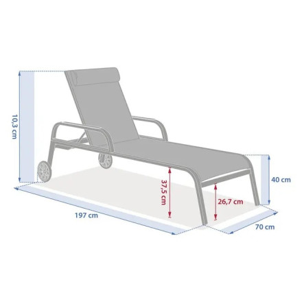 Transat sur roues Osmala anthracite / graphite Hespéride - Le Dépôt Bailleul