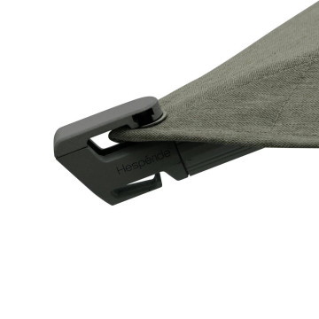 Parasol 4x3 m Melhia multi toiles oléfine vert laurier Hespéride - Le Dépôt Bailleul
