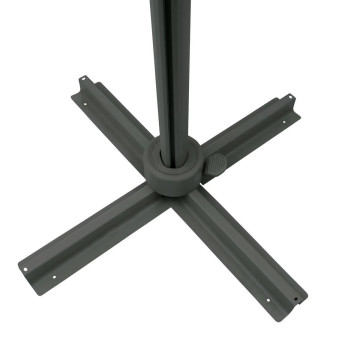 Parasol 4x3 m Melhia multi toiles oléfine vert laurier Hespéride - Le Dépôt Bailleul