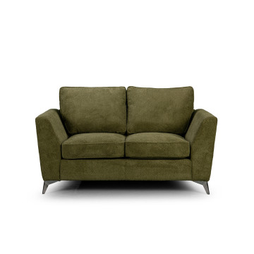 Canapé 2 places tissu vert Bonita - Le Dépôt Bailleul