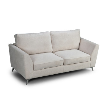 Canapé 3 places tissu beige Bonita - Le Dépôt Bailleul