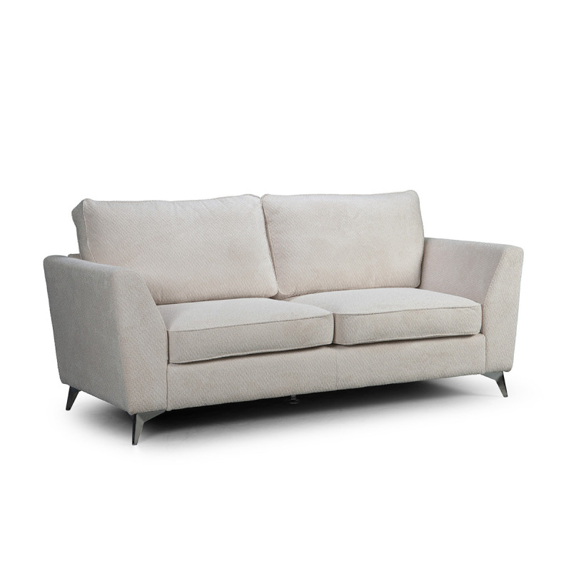 Canapé 3 places tissu beige Bonita - Le Dépôt Bailleul