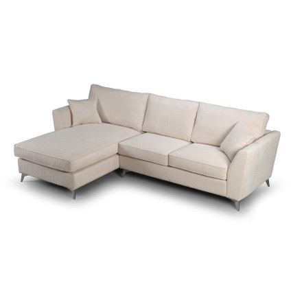 Canapé d'angle Bonita gauche tissu beige - Le Dépôt Bailleul