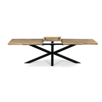 Table à manger extensible 200/240 cm manguier massif Théo - Le Dépôt Bailleul