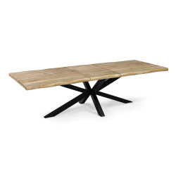 Table à manger extensible 200/240 cm manguier massif Théo - Le Dépôt Bailleul