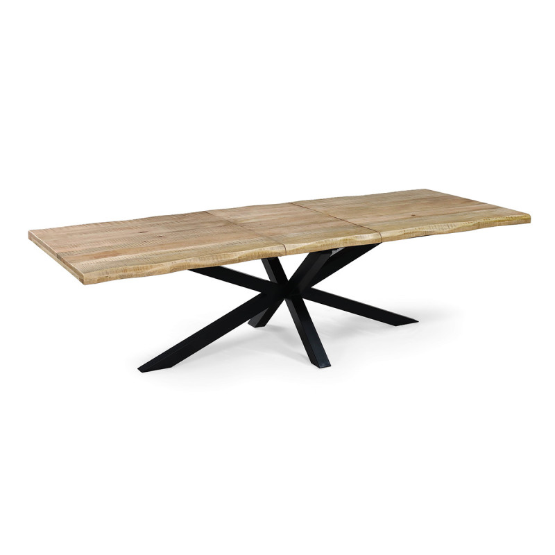 Table à manger extensible 200/240 cm manguier massif Théo - Le Dépôt Bailleul