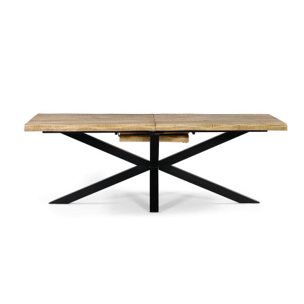 Table à manger extensible 200/240 cm manguier massif Théo - Le Dépôt Bailleul