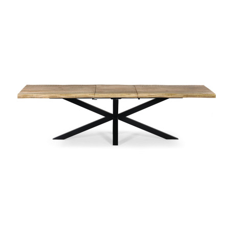 Table à manger extensible 200/240 cm manguier massif Théo - Le Dépôt Bailleul