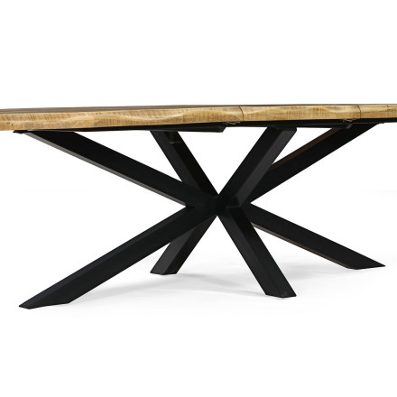 Table à manger extensible 200/240 cm manguier massif Théo - Le Dépôt Bailleul