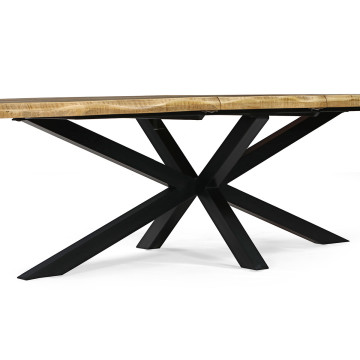 Table à manger extensible 200/240 cm manguier massif Théo - Le Dépôt Bailleul