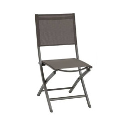 Chaise pliante extérieur Essentia  wengé/praline Hespéride - Le Dépôt Bailleul