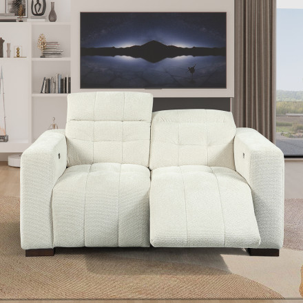 Canapé 2 places relax électrique 3128 beige - Le Dépôt Bailleul