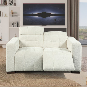 Canapé 2 places relax électrique 3128 beige - Le Dépôt Bailleul